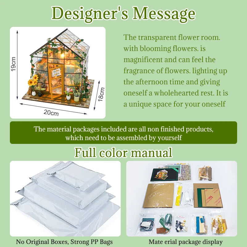 Mini DIY Flower House Kit